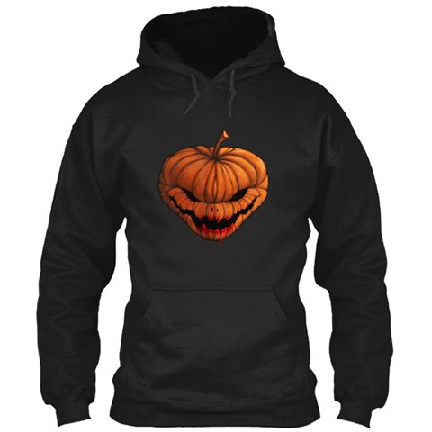 pumpkin monster hoodie